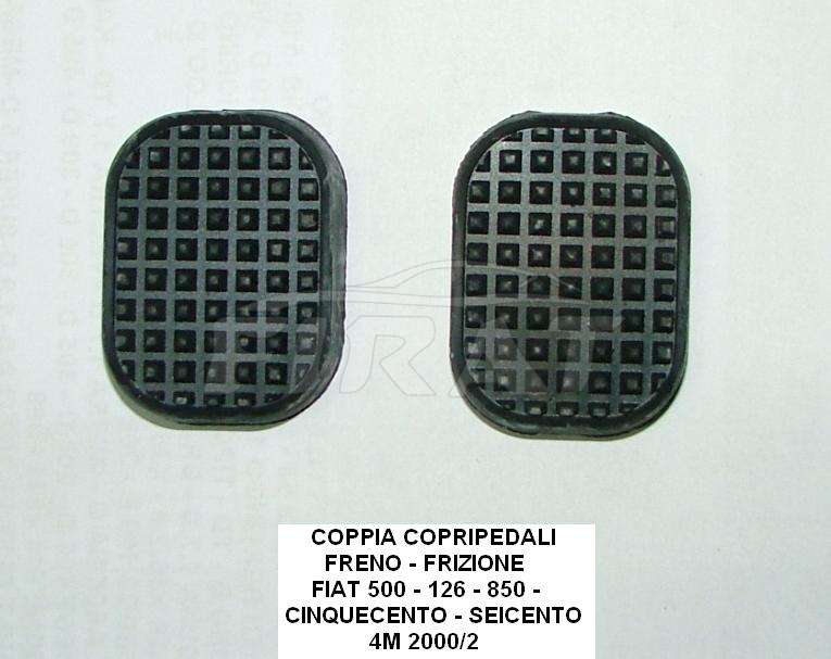 COPRIPEDALI FIAT 500 - 126 - 850 - CINQUECENTO - SEICENTO (20002